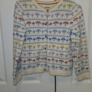 Boden Kids Mushroom Patterned Sweater 9-10y